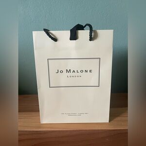 Jo Malone Paper Shopping Gift Bag Ivory 9x7x3.5"